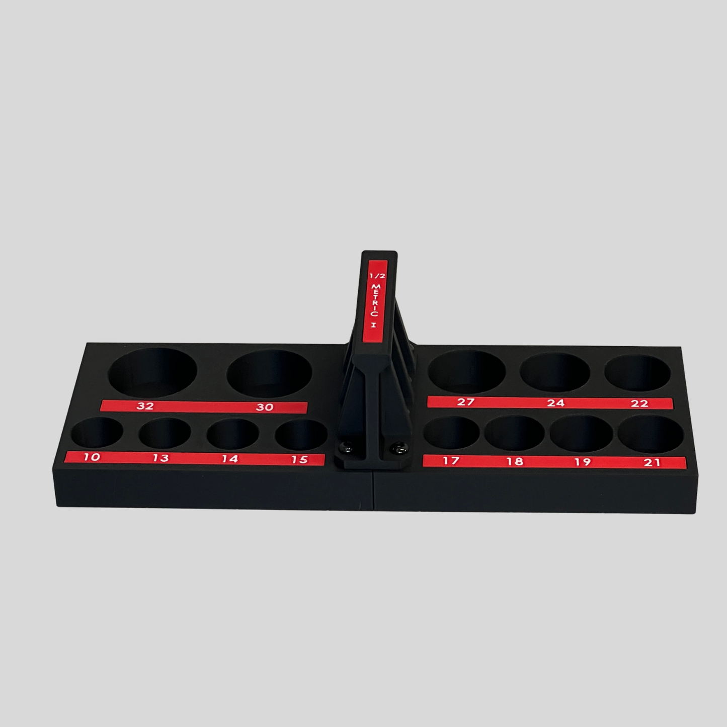 Metric 1/2 Inch Drive Deep Impact Socket Tray for Harbor Freight Pittsburgh 13 Piece