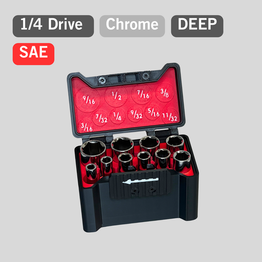 1/4" Compact Socket Case for DEEP SAE 10 Piece Set