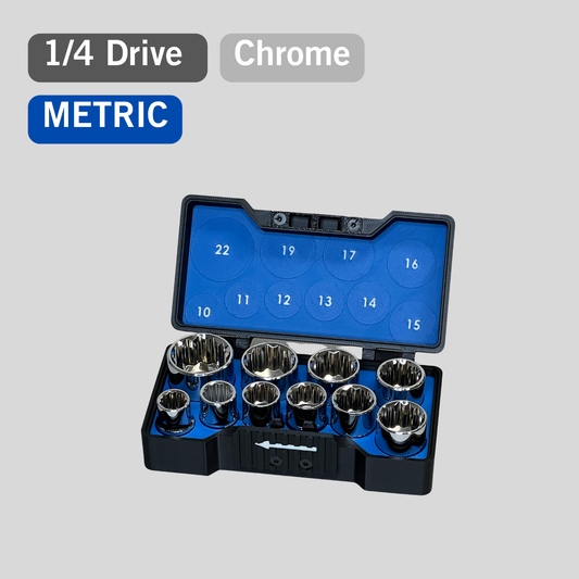 3/8" Compact Socket Case for Metric 10 Piece Set