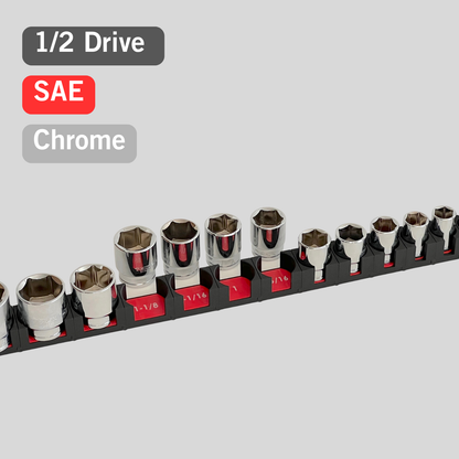 1/2" Modular Socket Organizer for SAE CHROME Sockets