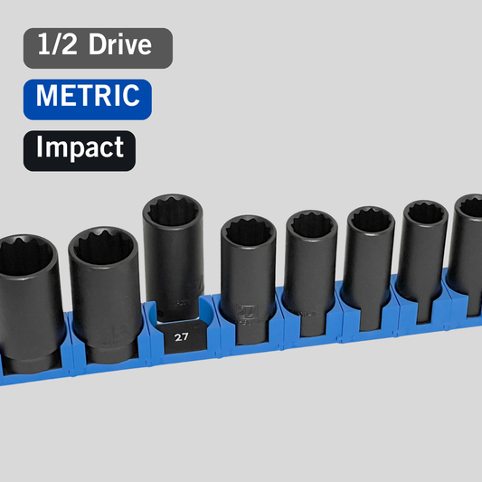 1/2" Modular Socket Organizer for Metric IMPACT Sockets