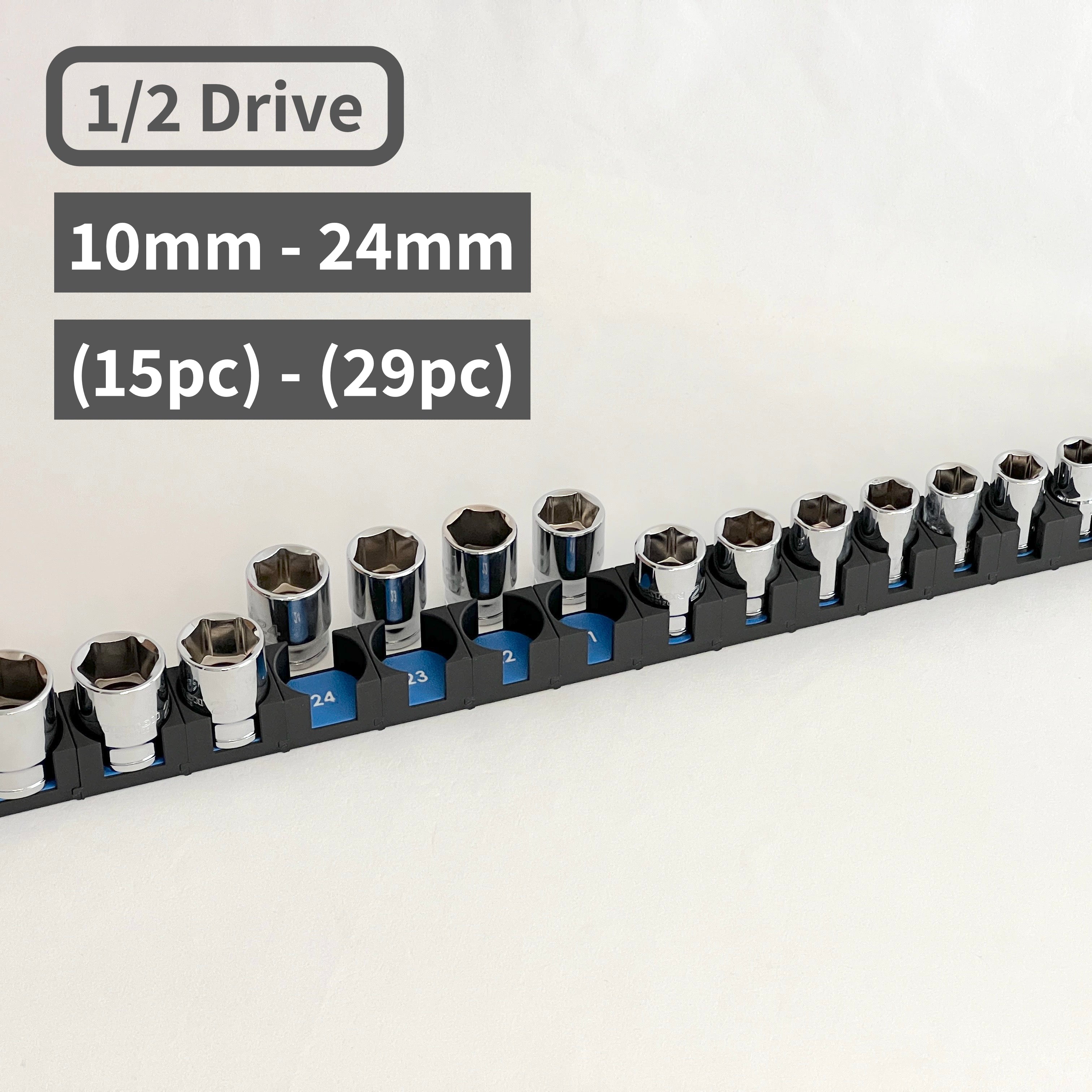 Chrome Socket Racks 1/2