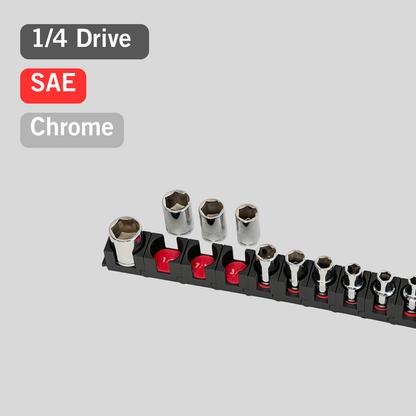 1/4" Modular Socket Organizer for SAE CHROME sockets