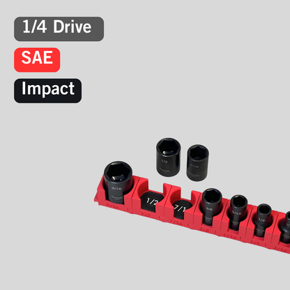 1/4" Modular Socket Organizer for SAE IMPACT Sockets