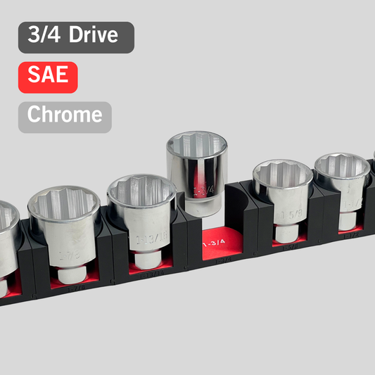 3/4" Modular Socket Organizer for SAE CHROME Sockets