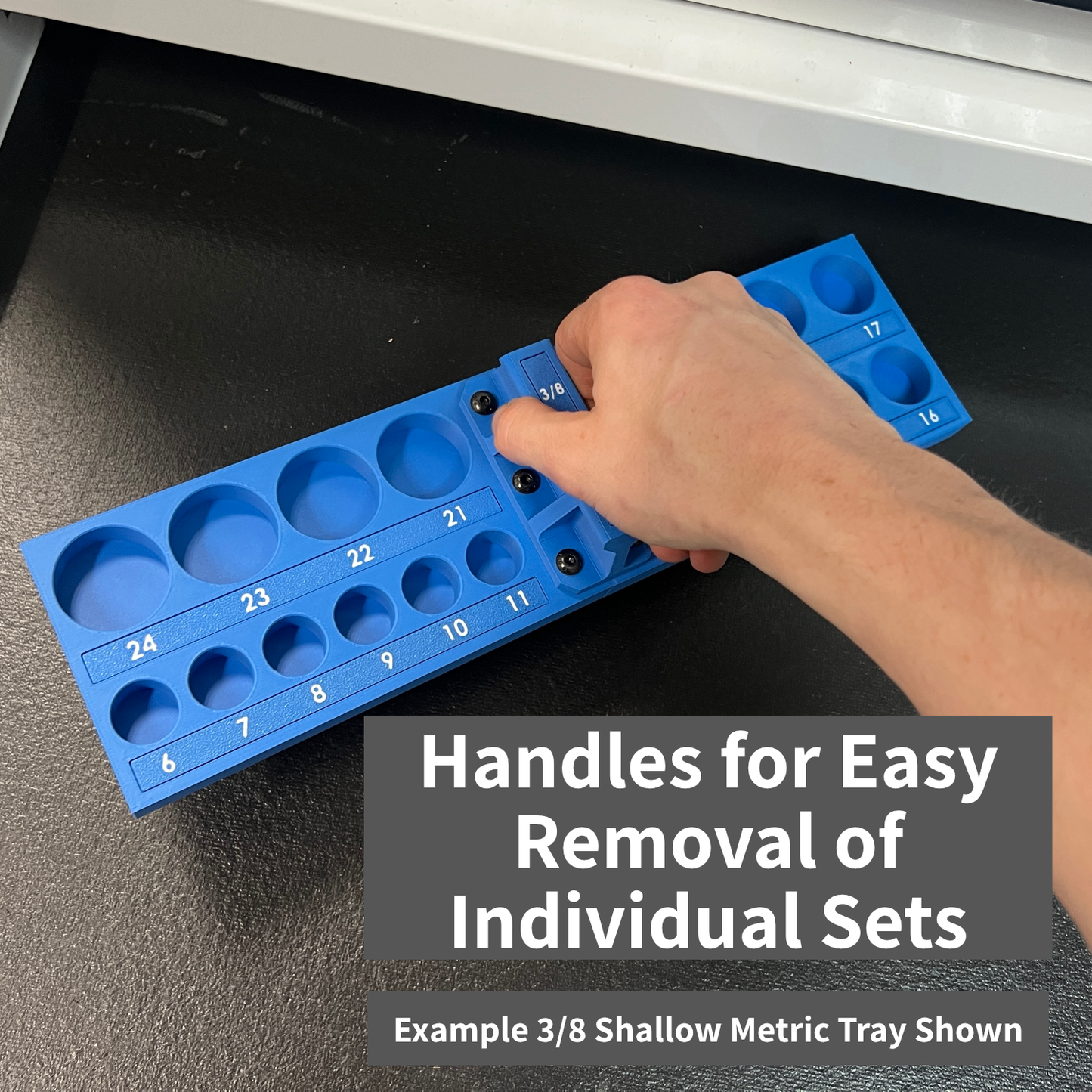 1/4 Inch Drive SAE IMPACT Socket Trays