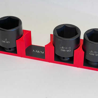 3/4 Inch Drive Standard (SAE) Modular IMPACT Socket Organizer (sockets not included)
