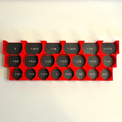 3/4 Inch Drive Standard (SAE) Modular IMPACT Socket Organizer (sockets not included)