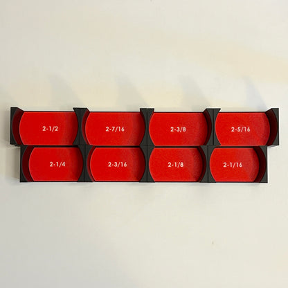 3/4 Inch Drive Standard (SAE) Modular IMPACT Socket Organizer (sockets not included)