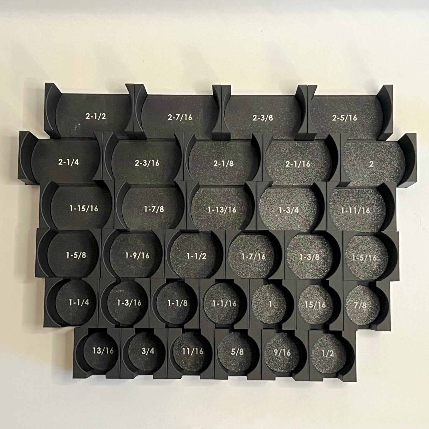 3/4 Inch Drive Standard (SAE) Modular IMPACT Socket Organizer (sockets not included)