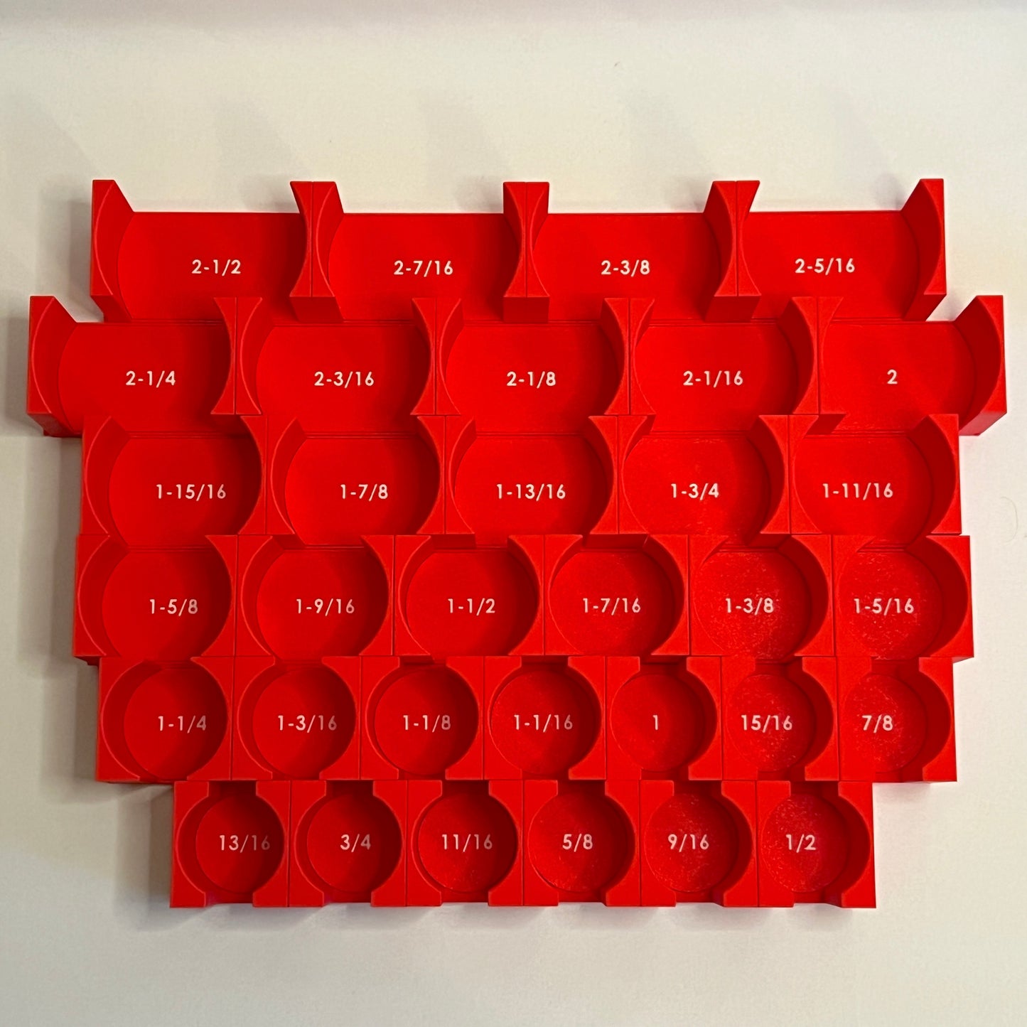 3/4 Inch Drive Standard (SAE) Modular IMPACT Socket Organizer (sockets not included)
