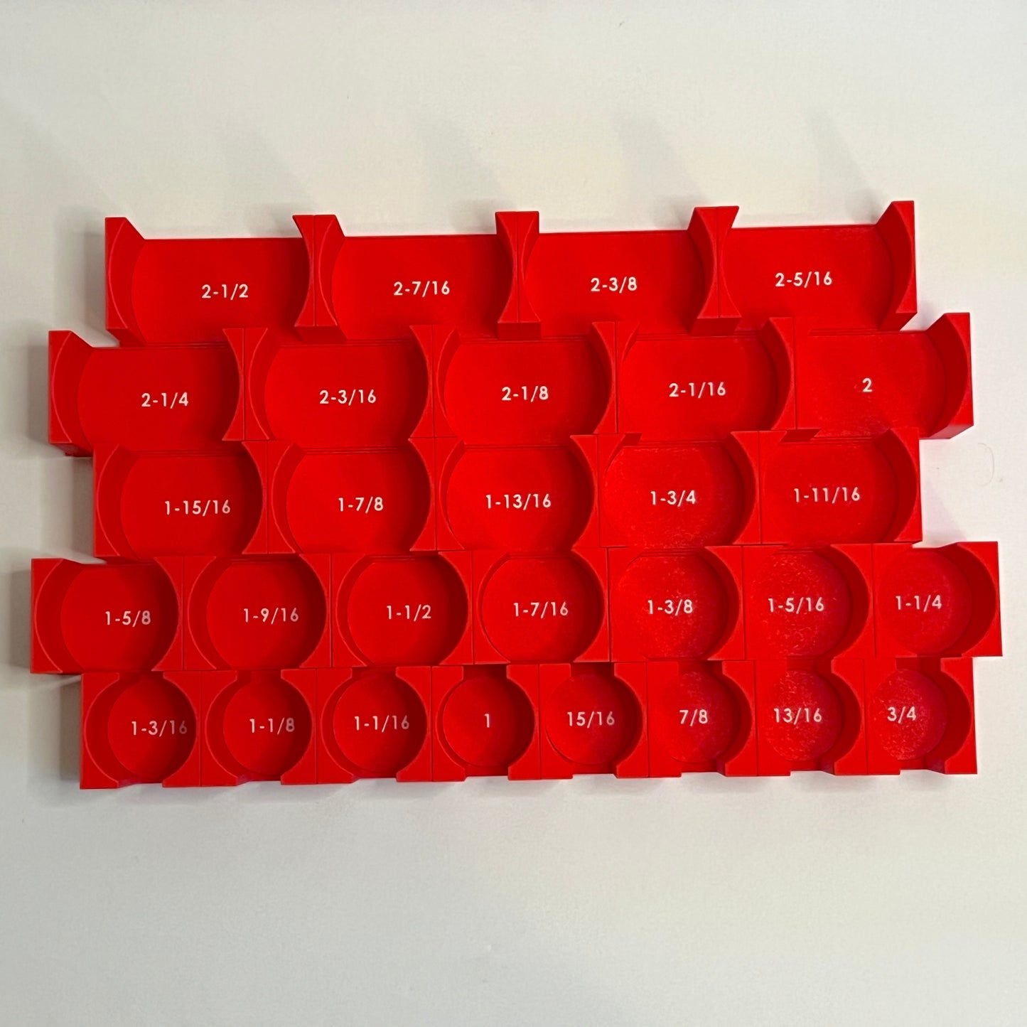 3/4 Inch Drive Standard (SAE) Modular IMPACT Socket Organizer (sockets not included)