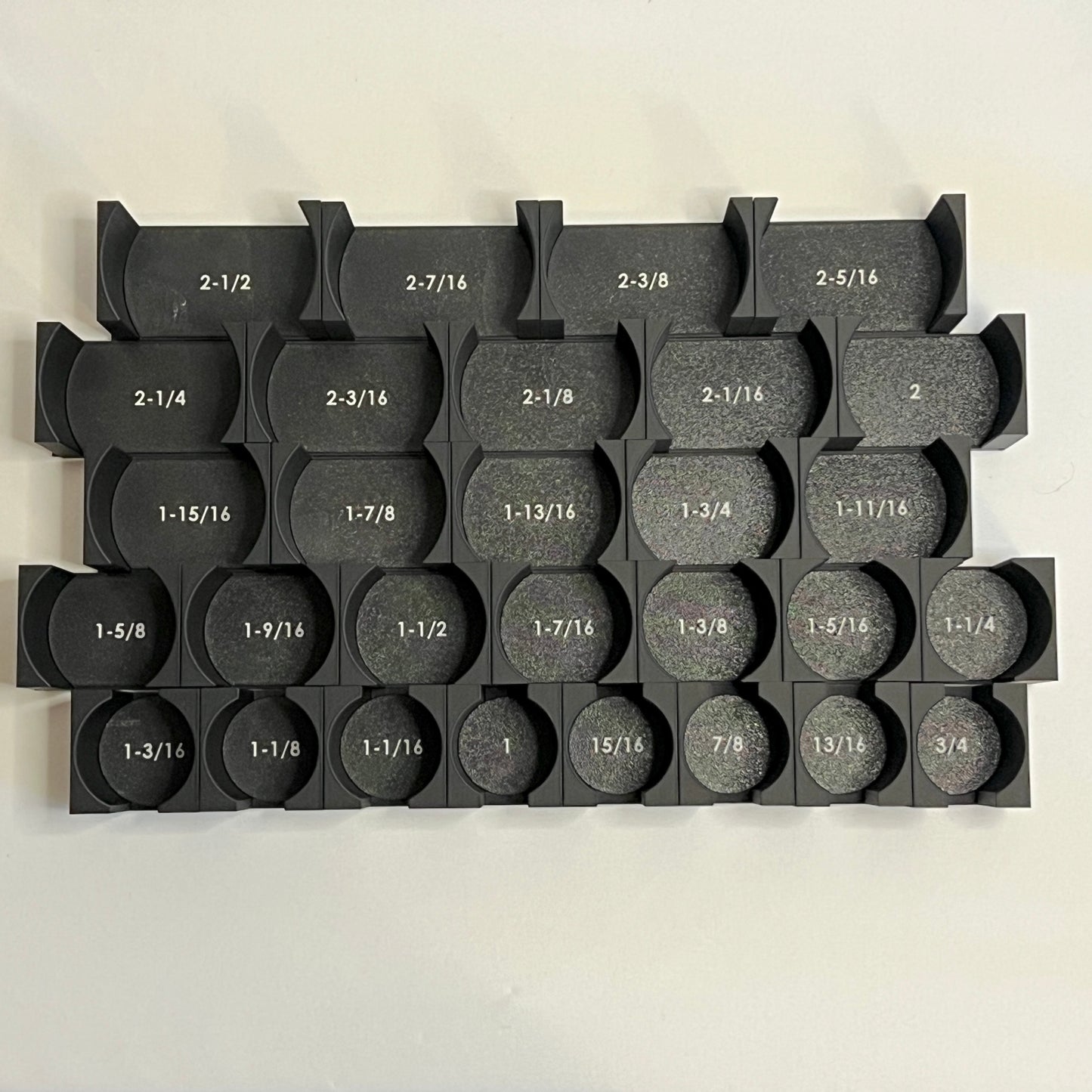 3/4 Inch Drive Standard (SAE) Modular IMPACT Socket Organizer (sockets not included)