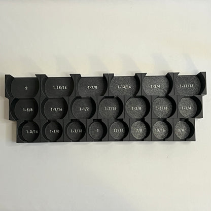 3/4 Inch Drive Standard (SAE) Modular IMPACT Socket Organizer (sockets not included)