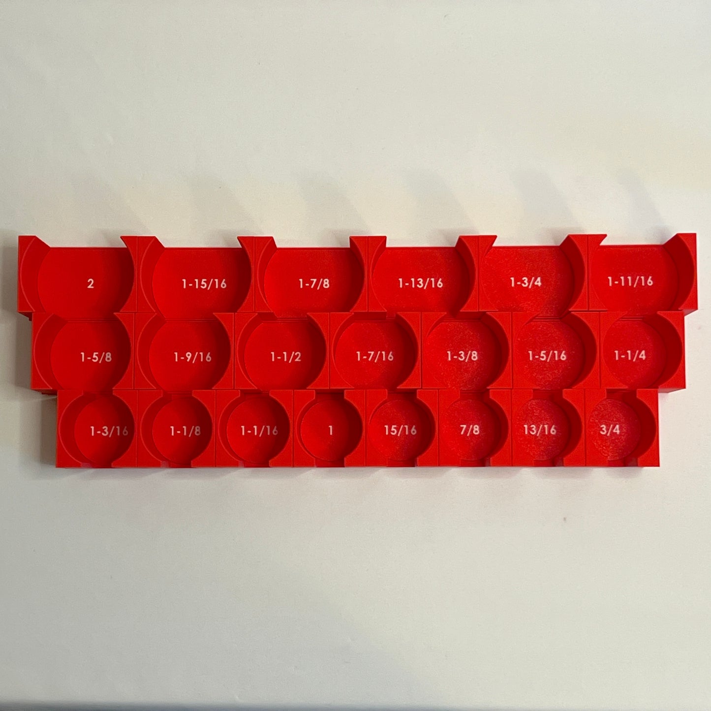 3/4 Inch Drive Standard (SAE) Modular IMPACT Socket Organizer (sockets not included)