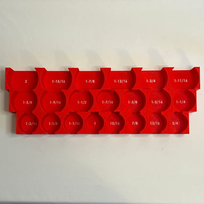3/4 Inch Drive Standard (SAE) Modular IMPACT Socket Organizer (sockets not included)