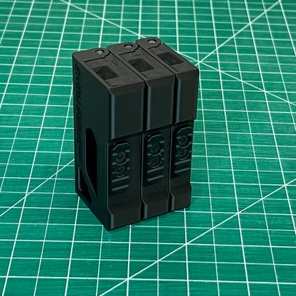 Black Utility Blade Cases of three different sizes