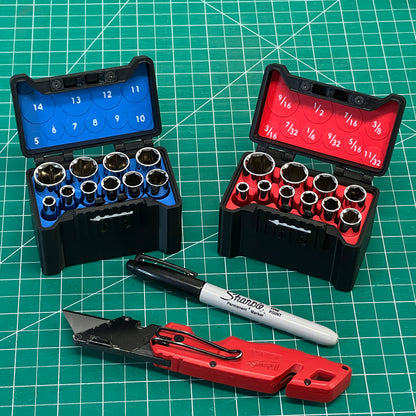 1/4" Compact Socket Case for DEEP Metric 10 Piece Set