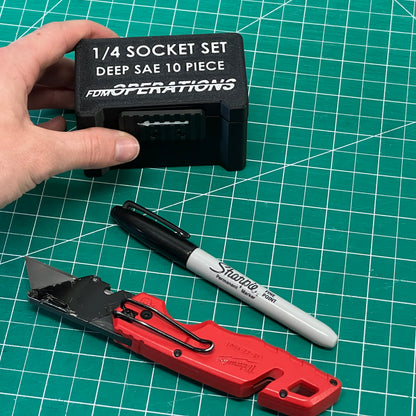 1/4" Compact Socket Case for DEEP SAE 10 Piece Set
