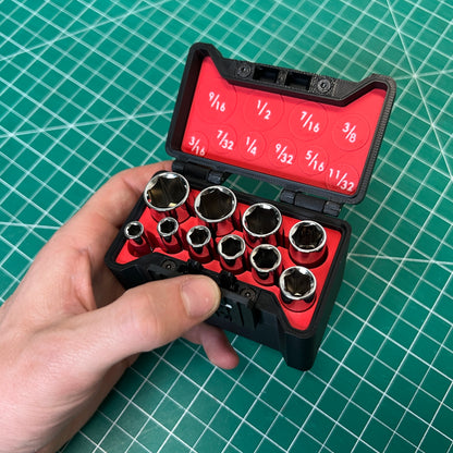 1/4" Compact Socket Case for DEEP SAE 10 Piece Set