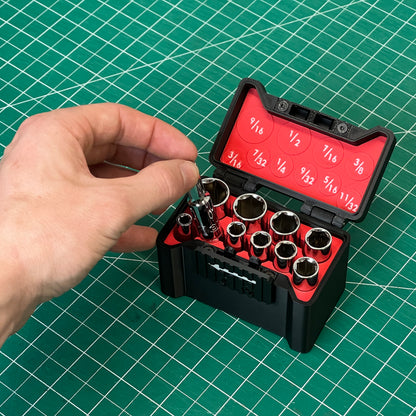 1/4" Compact Socket Case for DEEP SAE 10 Piece Set