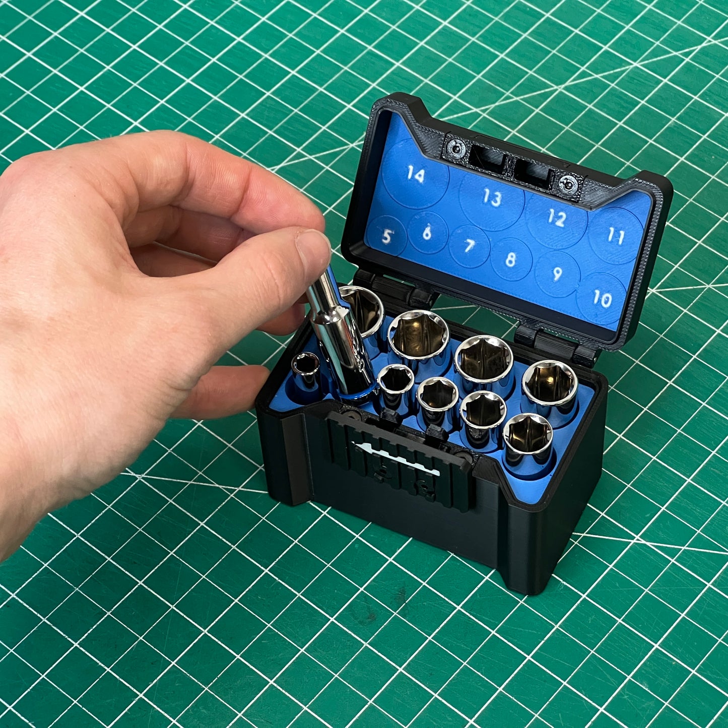 1/4" Compact Socket Case for DEEP Metric 10 Piece Set