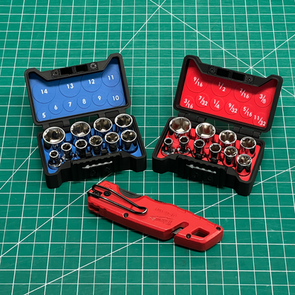 1/4" Compact Socket Case for SAE 10 Piece Set