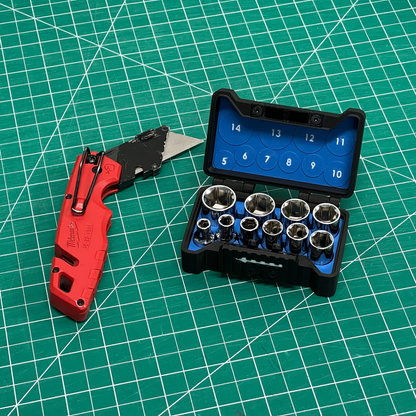1/4" Compact Socket Case for Metric 10 Piece Set