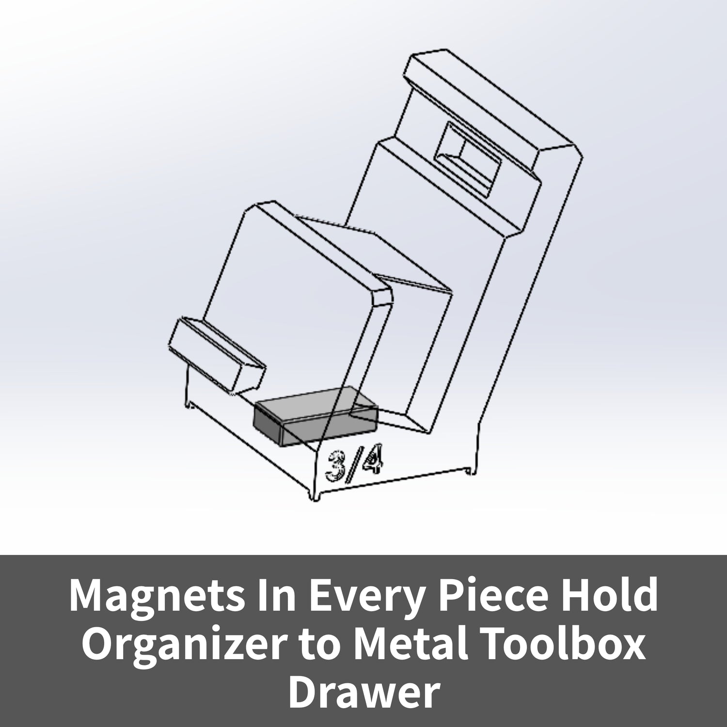 Magnetic Crowfoot Wrench Organizer