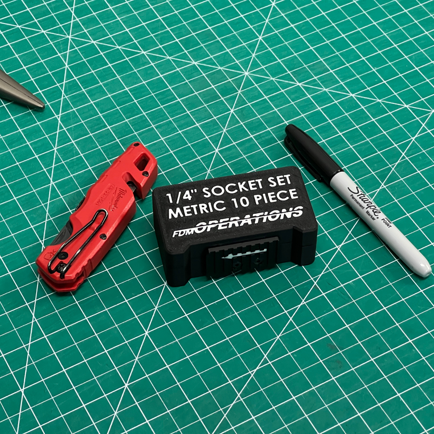1/4" Compact Socket Case for Metric 10 Piece Set