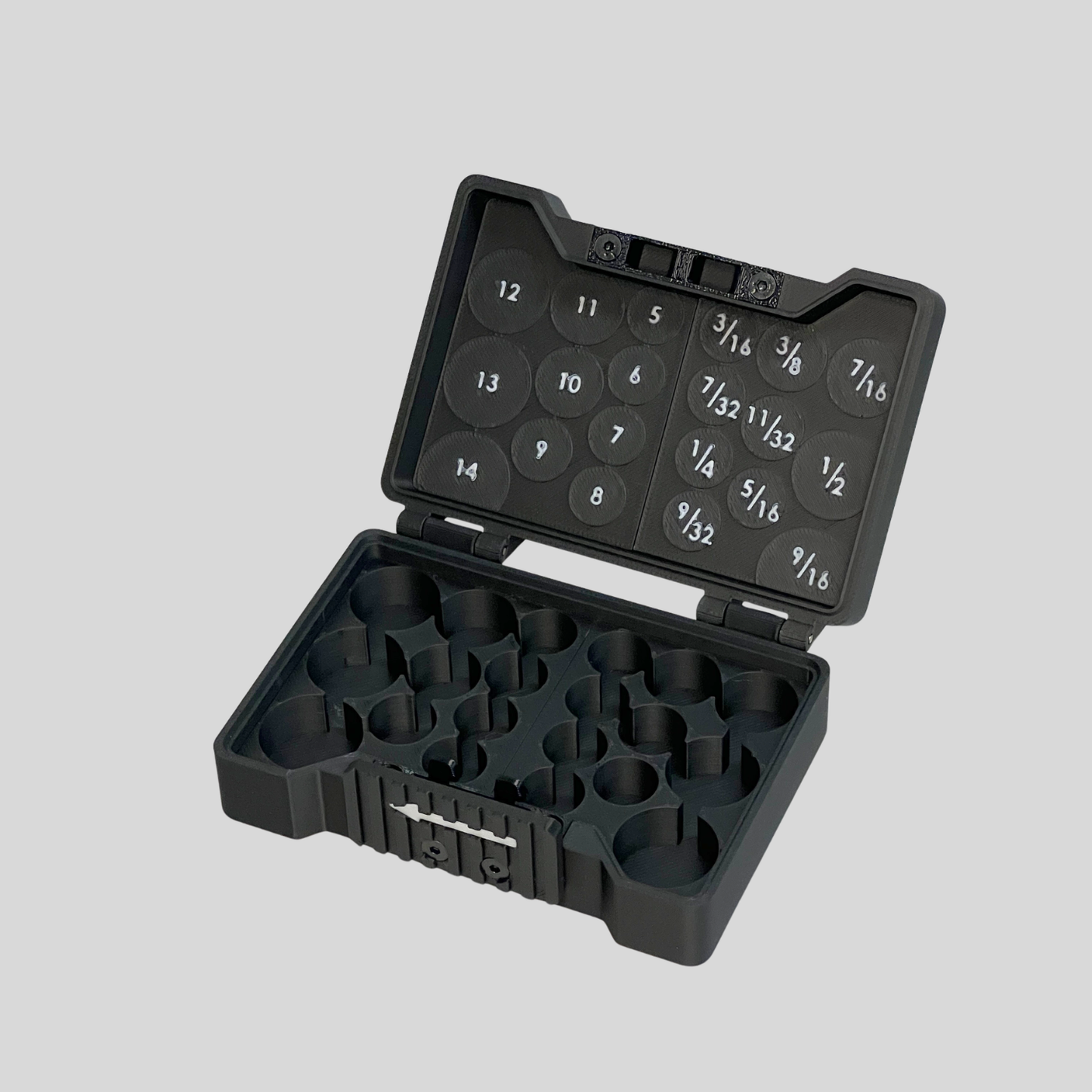 Compact 1/4 Inch Drive Socket Case for 20 Piece Socket Set (with or w/o sockets)