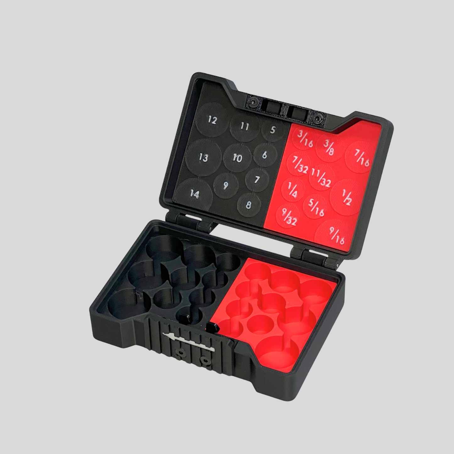 Compact 1/4 Inch Drive Socket Case for 20 Piece Socket Set (with or w/o sockets)