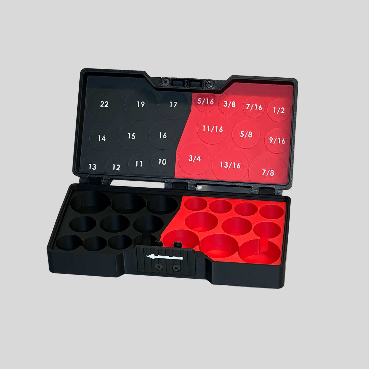 3/8" Compact Socket Case for SAE & Metric 20 Piece Set