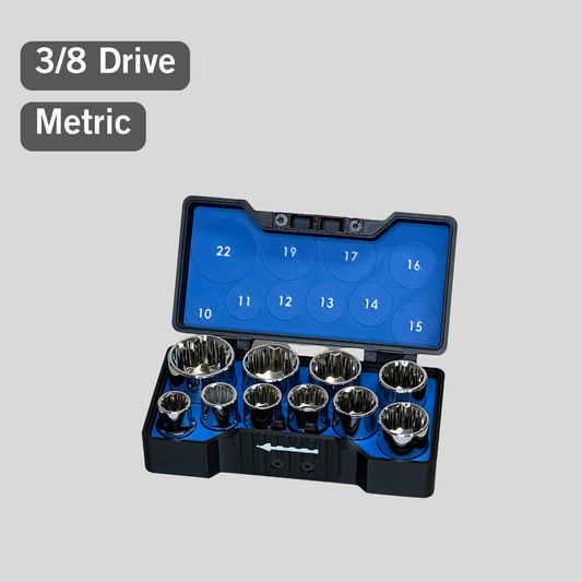 3/8" Compact Socket Case for Metric 10 Piece Set