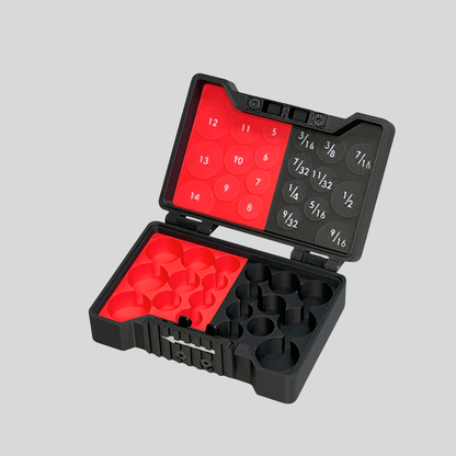 Compact 1/4 Inch Drive Socket Case for 20 Piece Socket Set (with or w/o sockets)