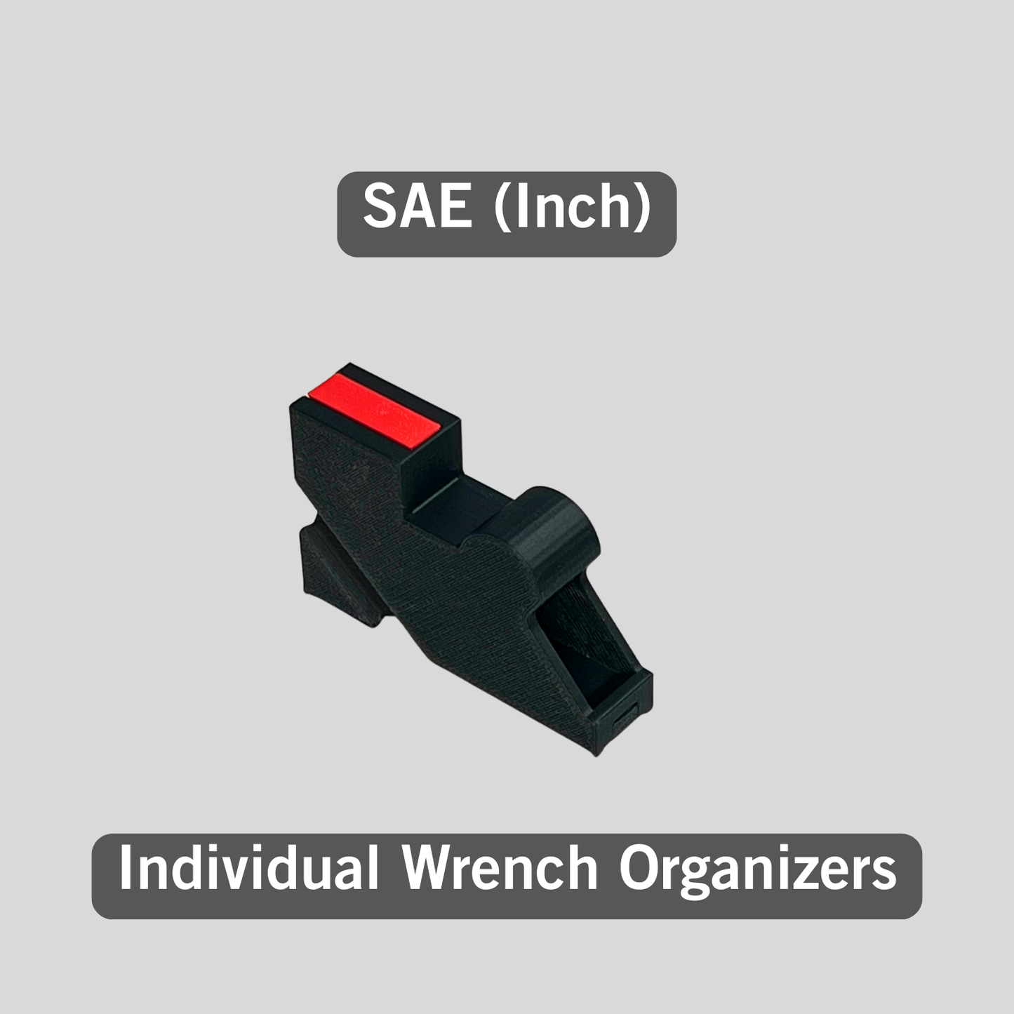 Individual Standard (SAE) Space Efficient Modular Wrench Organizer