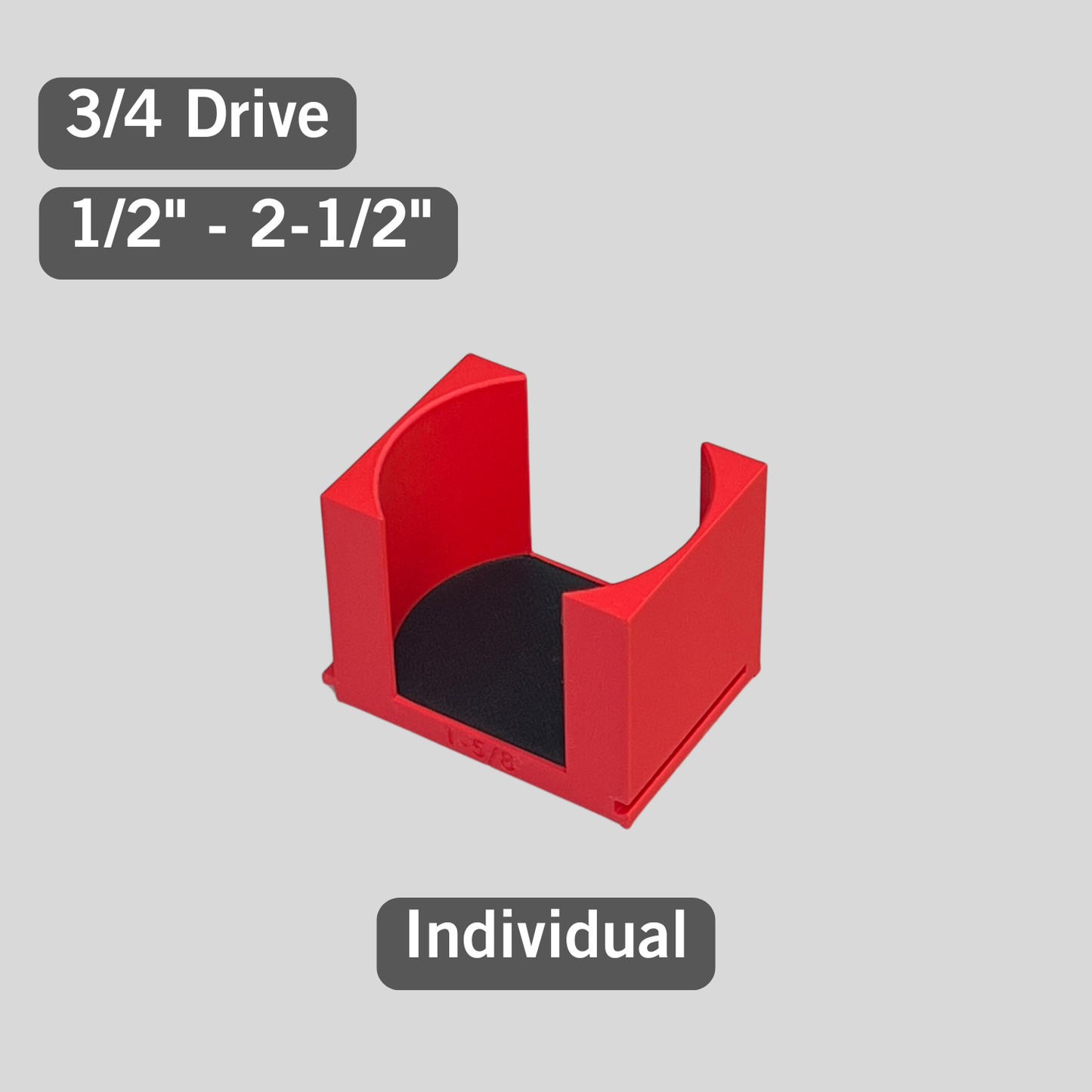 Individual 3/4 Drive SAE Modular Impact Socket Organizers