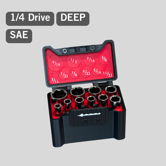 1/4" Compact Socket Case for DEEP SAE 10 Piece Set