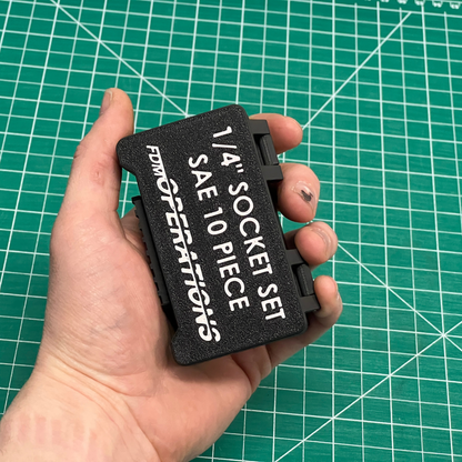 1/4" Compact Socket Case for SAE 10 Piece Set